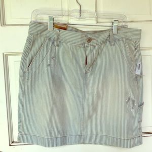 NEW! Old Navy Pinstripe Jean Skirt, Size Medium